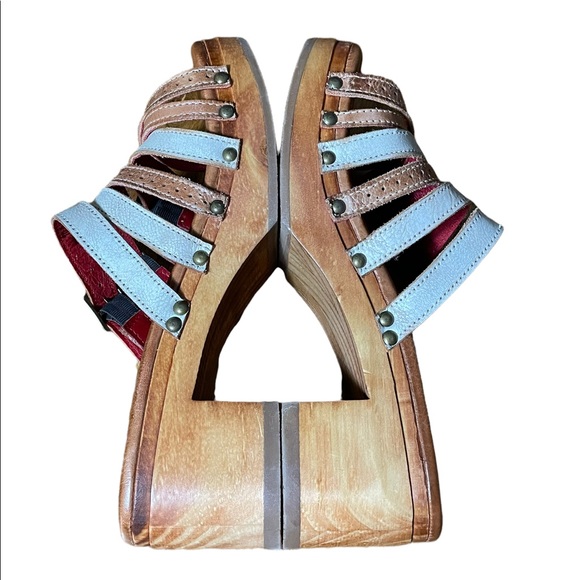 Bed Stu Adriana Clog Heels in Tan Rustic Lux Size 10 New - Picture 4 of 10